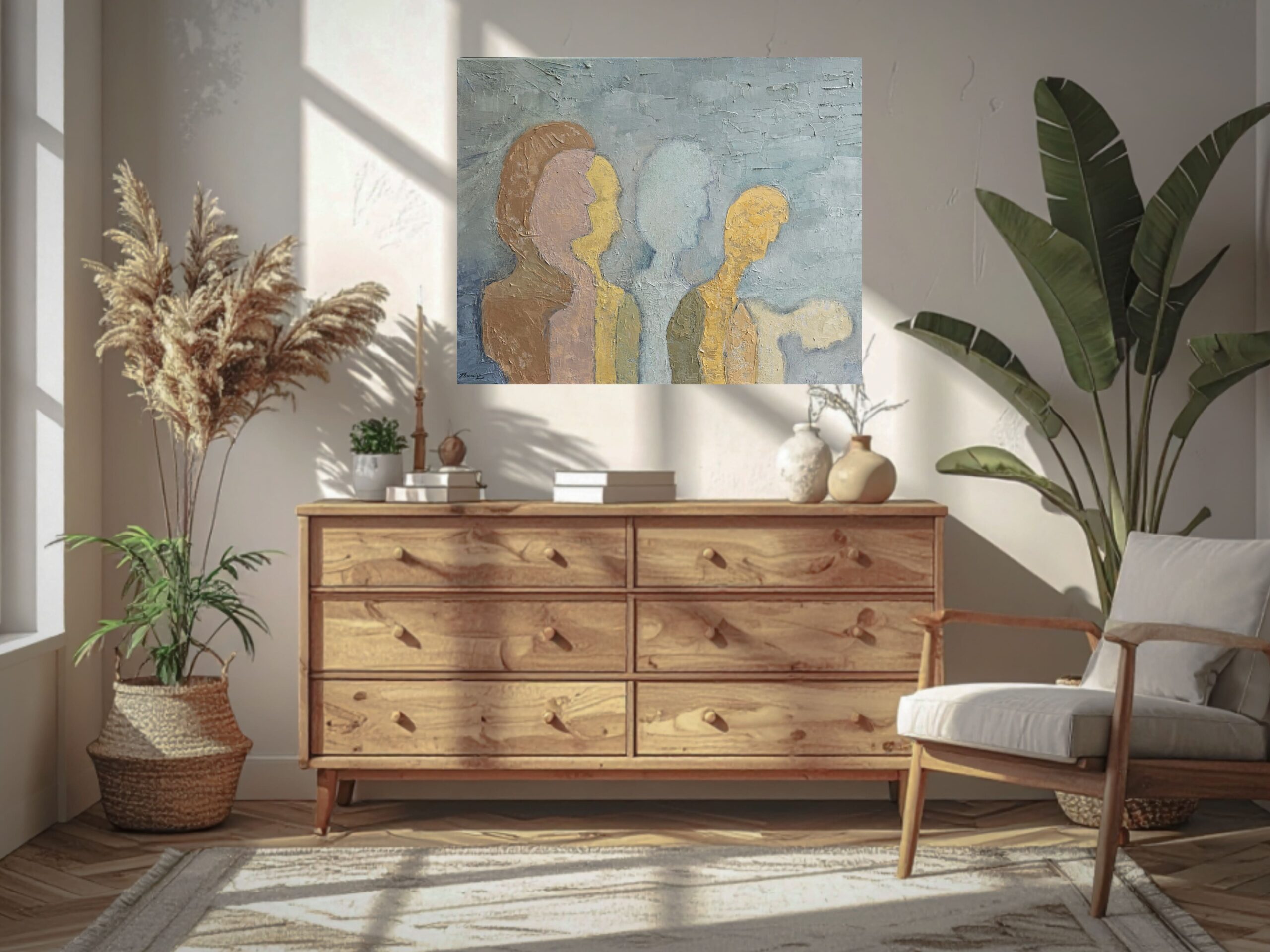 Obraz olejny 55 x 70 cm, "Przepracowany" - obrazek 2
