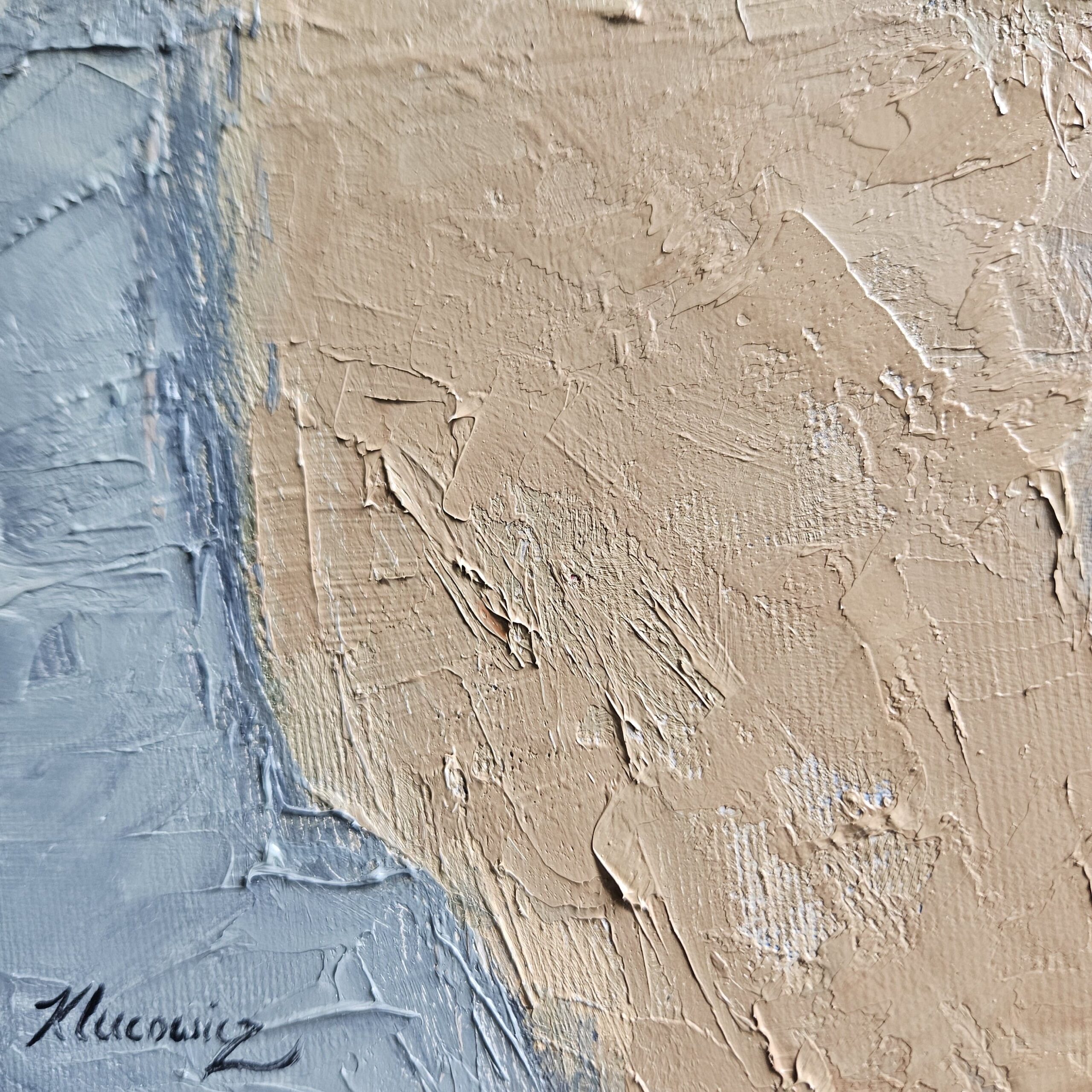 Obraz olejny 55 x 70 cm, "Przepracowany" - obrazek 4