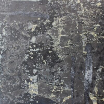 Obraz olejny "Spacer w eterze" 100x100