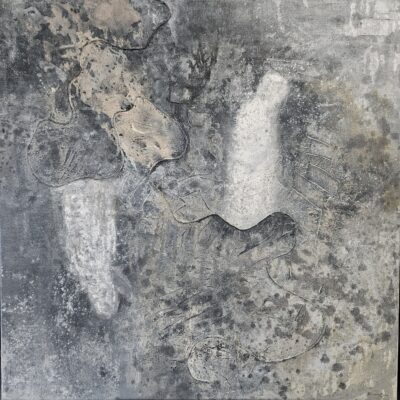 Obraz olejny "Po drugiej stronie" 100x100