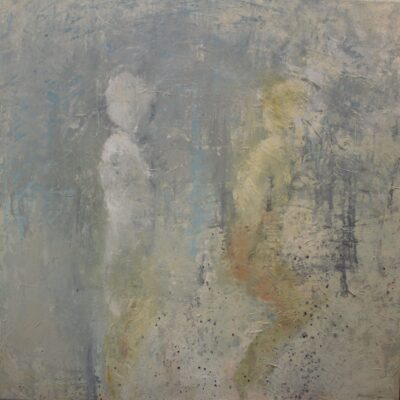 Obraz olejny "Ślady istnienia" 100x100